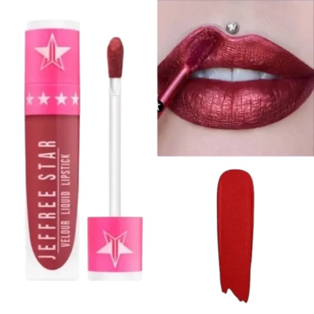 Jeffree Star Velour Liquid Lipstick In Mystery Stocking Red Metallic NIB